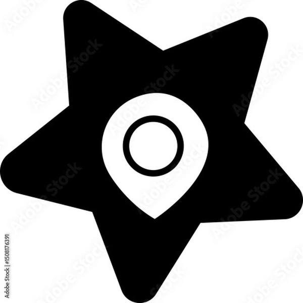 Obraz Location pin icon. Map pin place marker. . Map marker pointer icon . symbol collection. Flat style - stock vector . Location icon. Map marker pointer icon GPS location symbol collection. Modern map ma