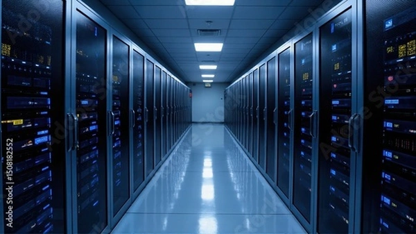 Fototapeta network server room