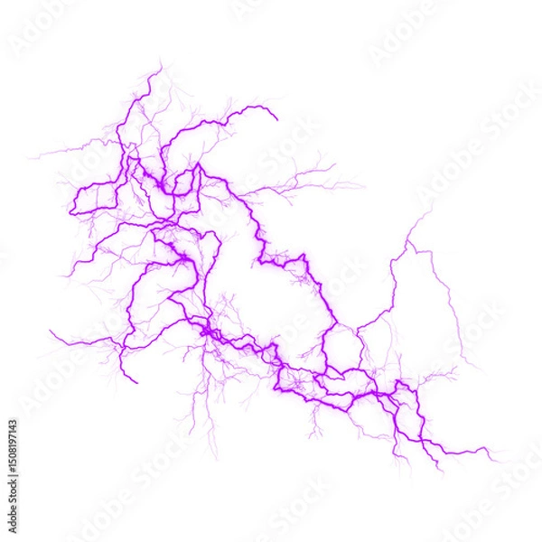 Obraz purple lightning flash