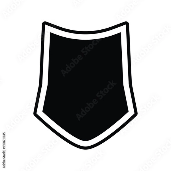 Obraz Badge Icon. Vintage label and badge illustration. Security shield symbol.