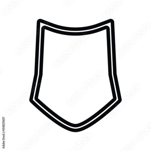 Obraz Badge Icon. Vintage label and badge illustration. Security shield symbol.