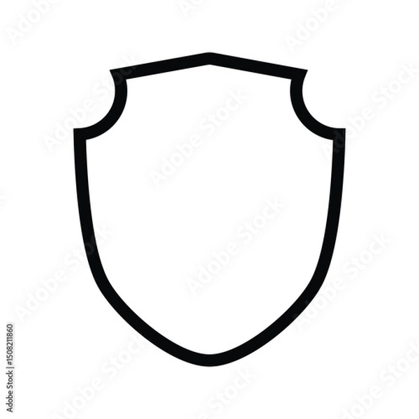 Obraz Badge Icon. Vintage label and badge illustration. Security shield symbol.