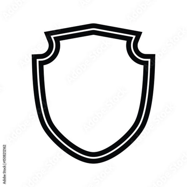 Obraz Badge Icon. Vintage label and badge illustration. Security shield symbol.