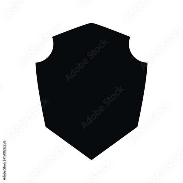 Obraz Badge Icon. Vintage label and badge illustration. Security shield symbol.