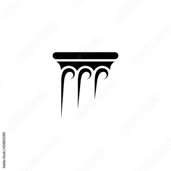 Obraz Minimal pillar logo design concept