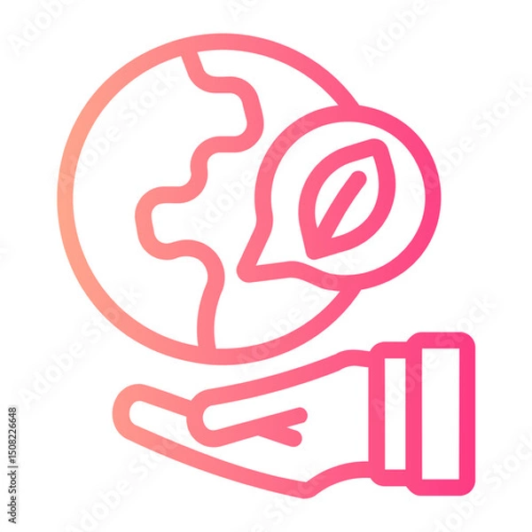 Fototapeta environment gradient icon