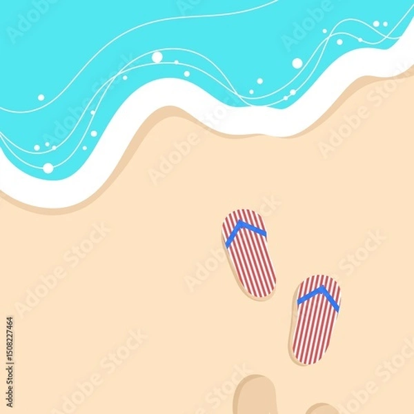 Fototapeta 해변 일러스트,beach illustration 