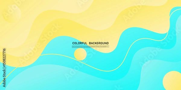 Obraz Gradient background with soft colorful colors and dynamic lines. Vector background for wallpaper. Eps 10