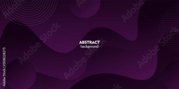 Fototapeta Abstract dark purple wave background. Trendy background with liquid wave pattern. Vector eps10