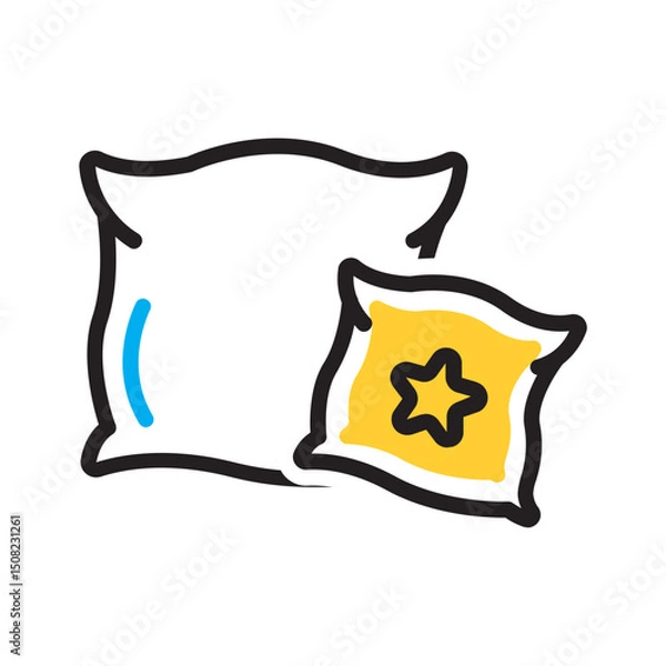 Fototapeta Vector multi color icon for Cushion