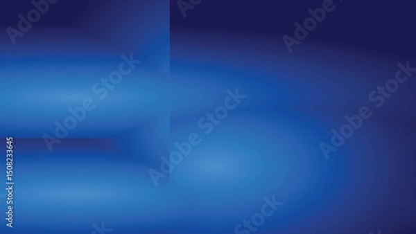 Fototapeta Abstract glow light and shade on gradient dark blue creative background. Vector illustration.