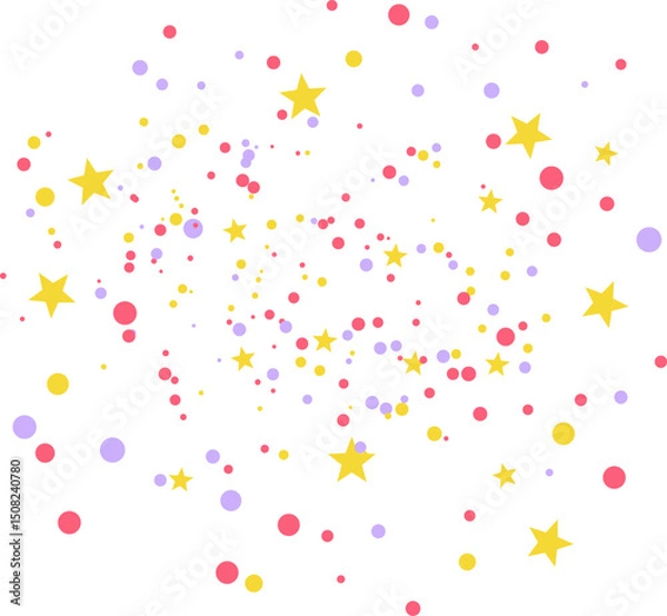 Fototapeta Multicolored Festive Paper Confetti explosion decoration vector