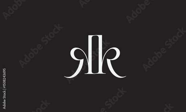 Obraz KK, K ,  KK , Abstract Letters Logo Monogram	