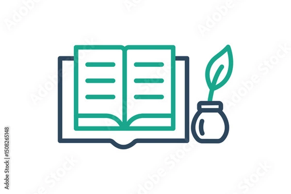 Obraz Story icon. line icon style. icon related to branding. business elements vector illustration