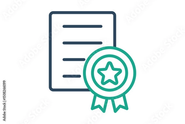 Obraz Experience icon. line icon style. icon related to branding. business elements vector illustration