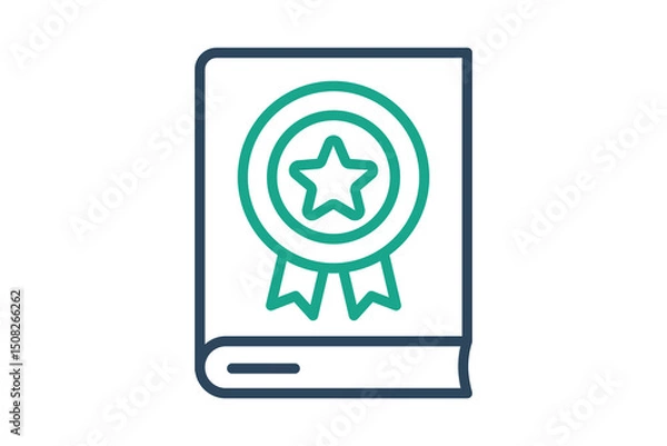 Obraz Guideline icon. line icon style. icon related to branding. business elements vector illustration