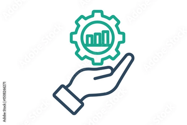 Obraz Impact icon. line icon style. icon related to branding. business elements vector illustration