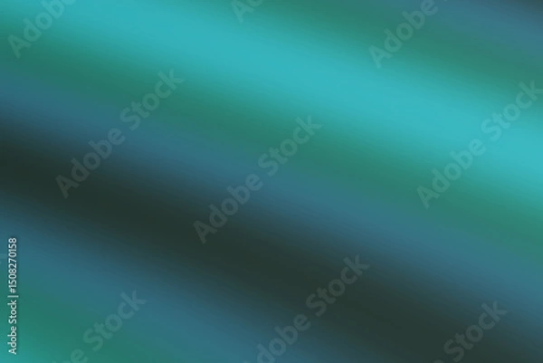 Fototapeta Abstract teal gradient background with smooth flowing waves and blurred texture for modern design and digital presentation