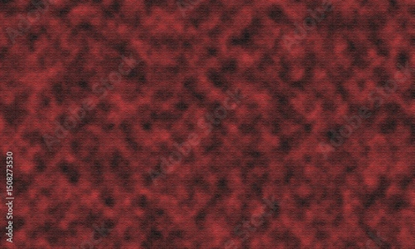 Fototapeta The maroon material reveals the dark irregular pattern on this highly detailed rough texture overall