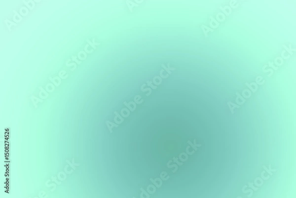 Fototapeta Abstract gradient background with smooth mint green to turquoise color transition, perfect for modern digital design and web interfaces