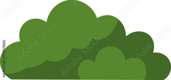 Fototapeta Minimalist Bush Clipart – Nature Element