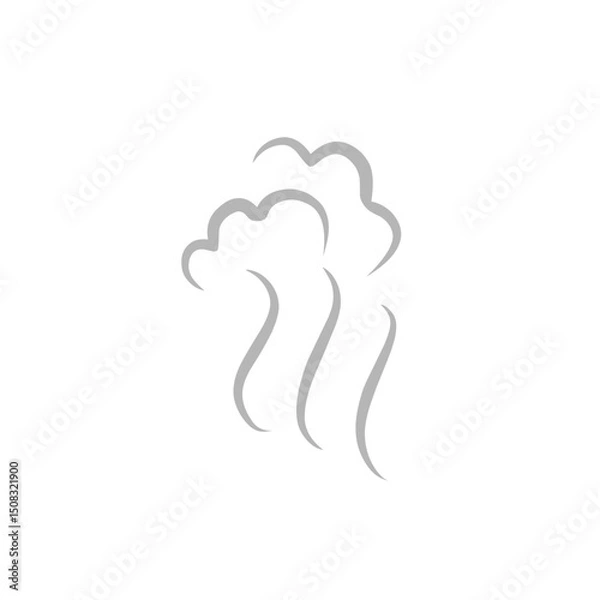 Obraz wind line vector illustration
