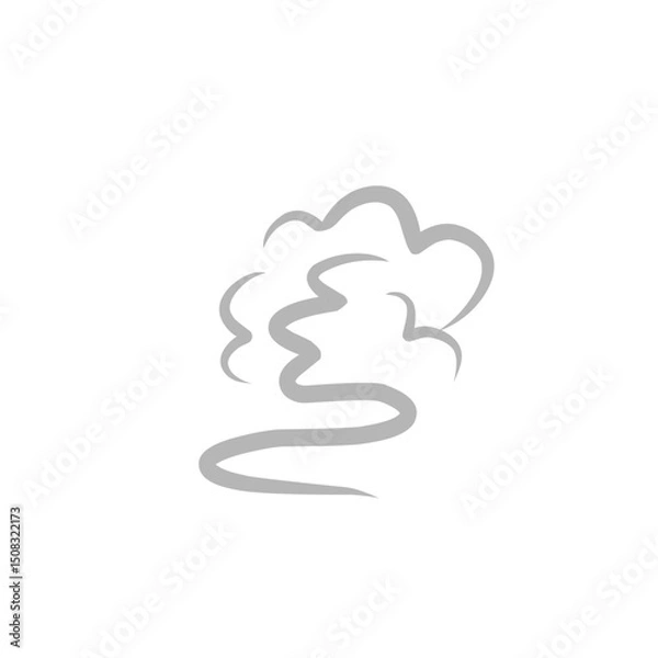 Obraz wind line vector illustration