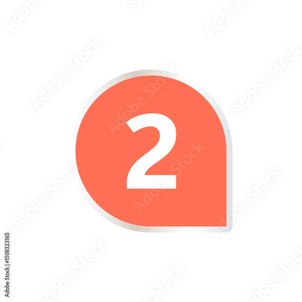 Obraz Number icon vector illustration. Infographic number icon vector. number icon vector