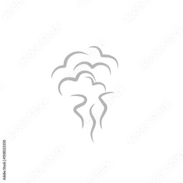 Obraz wind line vector illustration