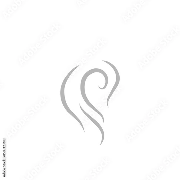 Obraz wind line vector illustration