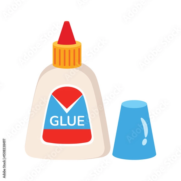 Fototapeta Have a look at this 2d icon of glue bottle
