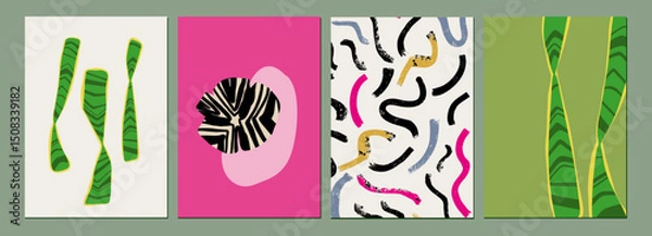 Obraz Abstract Botanical Art Prints Collection