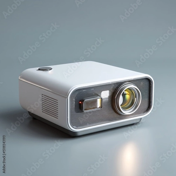 Fototapeta 3D icon of a digital laser projector, perfect for immersive presentations and displays.