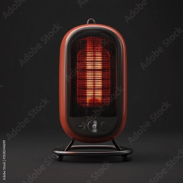 Fototapeta 3D Electric Desktop Heater for Quick Heating in Workspaces and Offices,