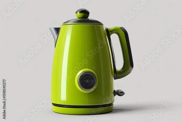 Fototapeta Icon of an electric kettle with a protective boil-dry feature in 3D format