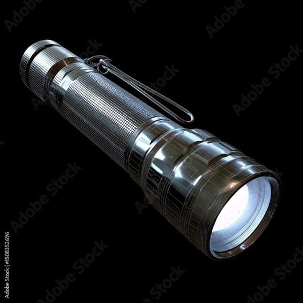 Fototapeta 3D Cordless LED Flashlight, Offering Versatile Lighting for Outdoor and Indoor Use,