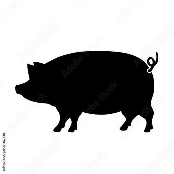 Obraz 豚シルエット