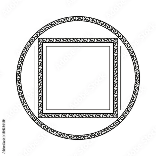 Fototapeta abstract pattern frame design