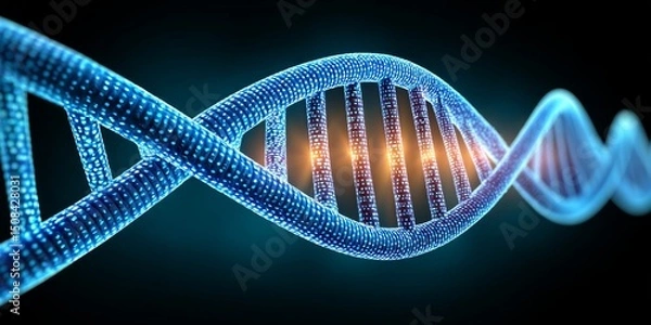 Fototapeta A developer writing scripts to automate data parsing from a genomic file