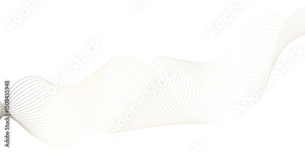 Fototapeta White background colorful wave line futuristic technology flowing particles. modern curved wave smooth stripe seamless pattern. digital frequency track equalizer. stylized wave line art background.
