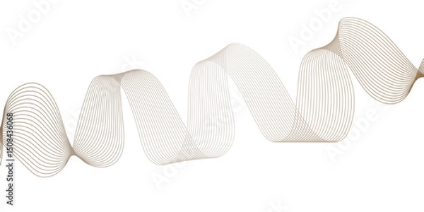 Fototapeta White background colorful wave line futuristic technology flowing particles. modern curved wave smooth stripe seamless pattern. digital frequency track equalizer. stylized wave line art background.