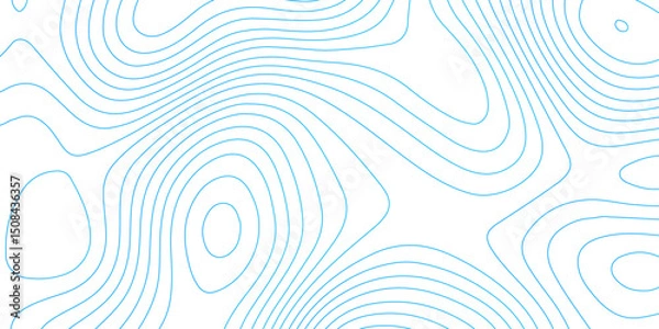 Fototapeta Topographic map background with geographic grid for hiking and mountain sport. modern design with white background and colorful wave line. topographic contour lines vector map seamless pattern vector.