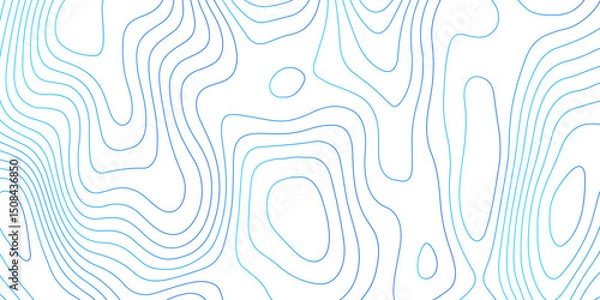 Fototapeta Topographic map background with geographic grid for hiking and mountain sport. modern design with white background and colorful wave line. topographic contour lines vector map seamless pattern vector.