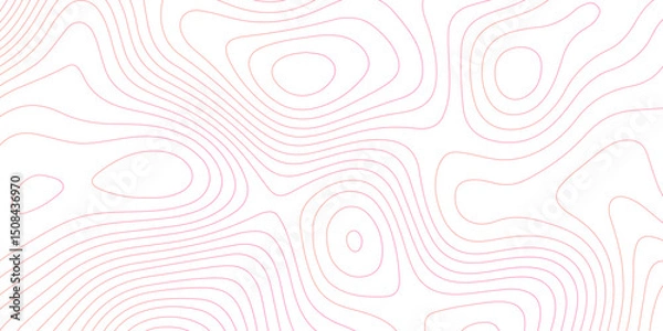 Obraz Topographic map background with geographic grid for hiking and mountain sport. modern design with white background and colorful wave line. topographic contour lines vector map seamless pattern vector.