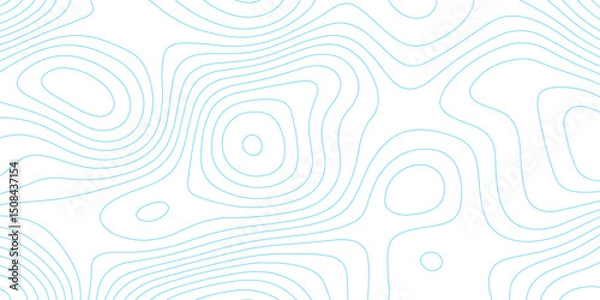 Fototapeta Topographic map background with geographic grid for hiking and mountain sport. modern design with white background and colorful wave line. topographic contour lines vector map seamless pattern vector.