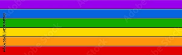 Fototapeta Vibrant pride flag color background banner with rainbow theme for celebration and equality, vector 
