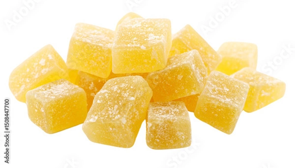 Fototapeta sugar cubes on transparent background