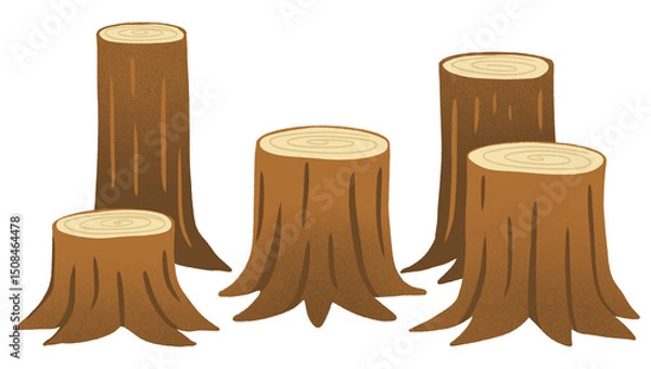 Fototapeta Deforestation Jungle Chopped Trees