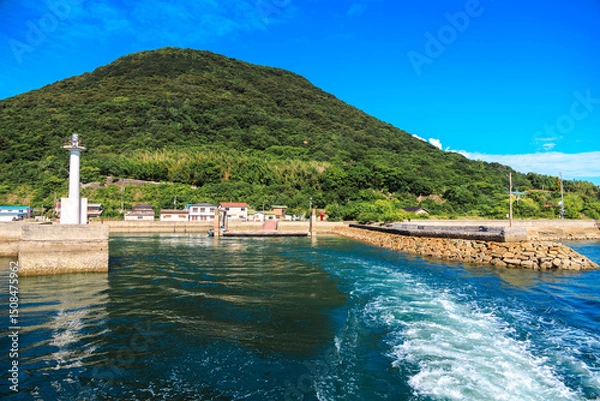 Obraz 船上から見た高見島