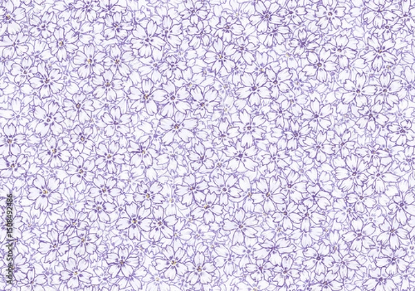 Obraz シームレスな芝桜の背景素材